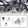 X Autohaux 1 Pcs M10 Brake Clutch Cable Line Adjuster Screw Adjusting Bolt With Slotted For Motorcycle Bike Scooter Aluminum