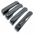 Erush Carbon Fiber Print Style Side Door Handle Cover Overlay For 2015-2020 F-150 F-250 F-350 No Smart Buttons 