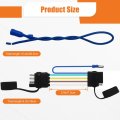 4-way To 5-way Flat Trailer Wiring Adapter With Surge Brakes Pure Copper 4 Pin 5 Wire Harness For Good Conductivity
