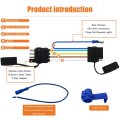 4-way To 5-way Flat Trailer Wiring Adapter With Surge Brakes Pure Copper 4 Pin 5 Wire Harness For Good Conductivity