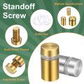 12 Pcs Standoff Screws In X 1 2 Stainless Steel Wall Mount Sign Hardware Kit For Acrylic Glass Signs And Advertising Boards