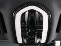 Hotrimworld Carbon Fiber Front Roof Reading Light Trim Cover 1pcs For Porsche Macan 2014-2018