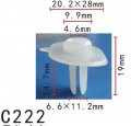 Autobahn88 Bumper Fascia Clip Compatible With Honda Oem 71144sr3a00 Pack Of 20