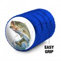 Largemouth Bass Fishing 7 Valve Stem Caps For Tire Rim Wheel Aluminum Blue