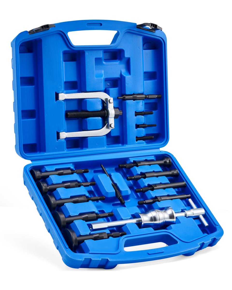 Orion Motor Tech Blind Hole Collet Bearing Race And Seal Puller Extractor Kit Slide Hammer Pilot Insert Inner Removal Tool Set