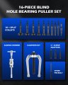 Orion Motor Tech Blind Hole Collet Bearing Race And Seal Puller Extractor Kit Slide Hammer Pilot Insert Inner Removal Tool Set