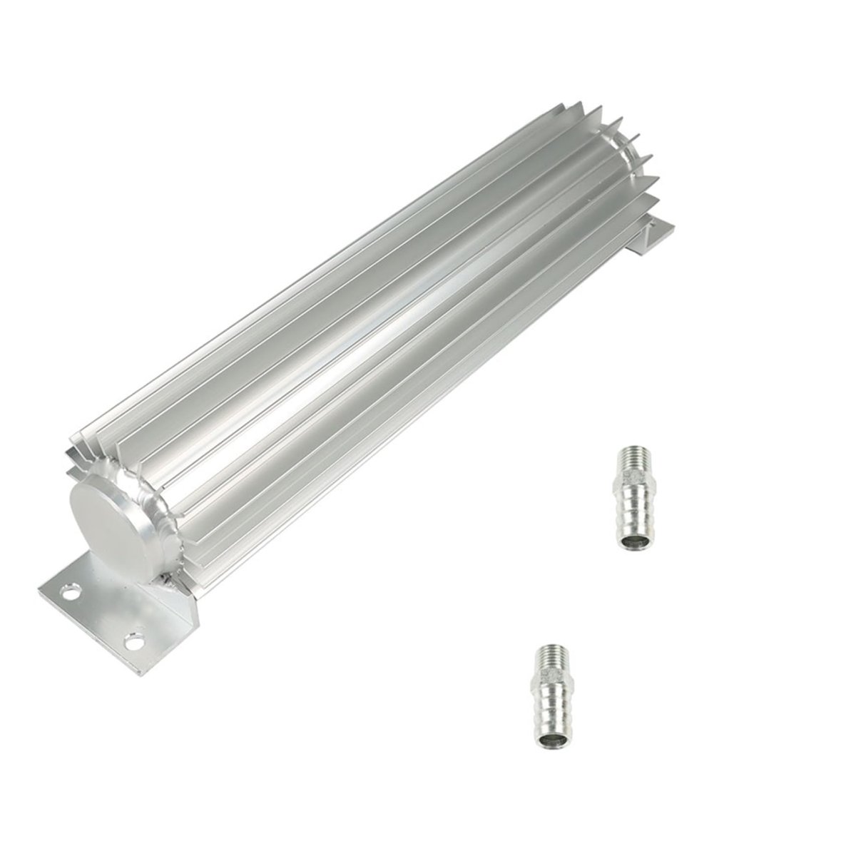 Transmission Oil Chiller 12 In Dual Pass Finned Aluminum Cooler For Performance Cars Classic And Hot Rodscludes Two 1 4 In Npt