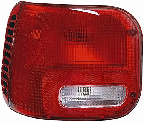 Left Tail Light Assembly For 1997 To 2003 Dodge Van Red Halogen Rear Lamp Waterproof Plastic Lens Part Number 11-5348-01