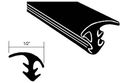 Universal Windshield Filler Strip Black 100 Ft Roll Wfsr100 Molding For Domestic And Imported Vehicles 1 2 In Reveal Face Width 
