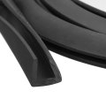U Channel Edge Trim 6 6ft Length Rubber Guard Seal Strip Protector Flat Type Fit For 5 5-6mm 25 64 W X H Black 
