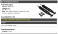 Rear Air Suspension Shock Strut Set 2 Piece Compatible With 2000-2005 Cadillac Deville Without Electronic