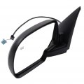 Ocpty Black Driver Side View Mirror Smooth With Power Adjustment Manual Fold Non-heated Compatible For 2003-2005 Ford E-150
