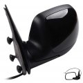 Ocpty Black Driver Side View Mirror Smooth With Power Adjustment Manual Fold Non-heated Compatible For 2003-2005 Ford E-150