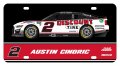 2 Austin Cindric Nascar Metal License Plate 