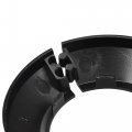 Uxcell Pipe Cover Decoration 114mm Pp Plastic Escutcheon Water Drain Line Black 2pcs