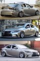 Jdm Vip Smoke Tinted Chrome Trim Window Visor Rain Guard W Clips Fits For 2014-2019 Lexus Is250 Is350 Is200t Is300