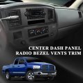 Center Dashboard Radio Climate Control Air Vent Bezel Panel For Dodge Ram 1500 2500 3500 Truck 2006-2008