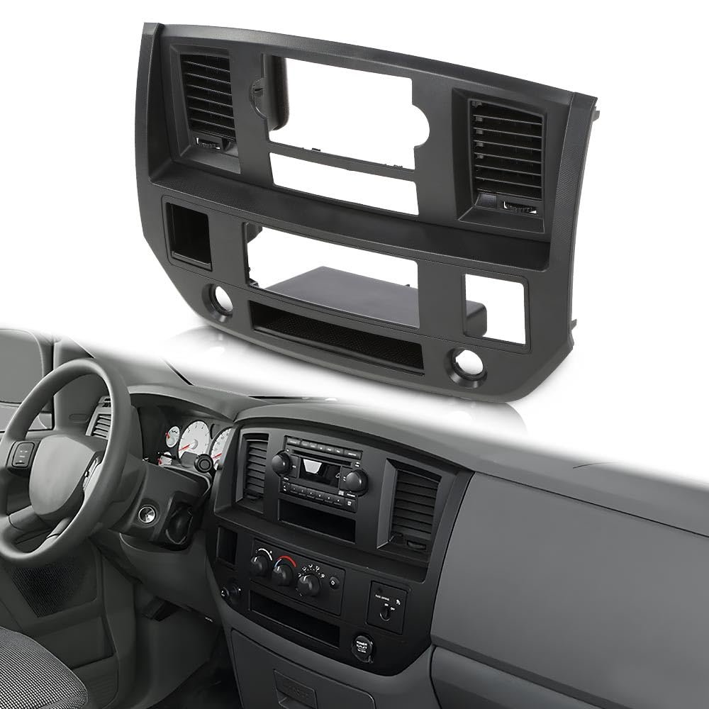 Center Dashboard Radio Climate Control Air Vent Bezel Panel For Dodge Ram 1500 2500 3500 Truck 2006-2008