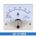 Uxcella Ac 0-100a Analog Panel Ammeter Gauge Ampere Current Meter 85l1
