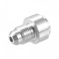 X Autohaux 10 Pcs Car Auto 3an Male Weld On Fitting Bung Hose Adapter Fuel Oil Aluminum Alloy Silver Tone