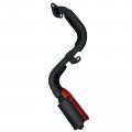 Chikia Exhaust Pipe With Muffler Silencer Kit For Coleman Ct200u Bt200x Ct200u-ex Mini Bike Baja Warrior Massimo Mb200 Go Kart