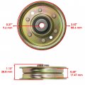 Caltric Idler Pulley Compatible With Ayp Lt125 Lth145 1999 And Before 532123674 532123688 532004859