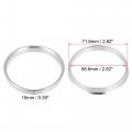 X Autohaux 4pcs Od 71 6mm To Id 66 Aluminium Alloy Car Hub Centric Rings Wheel Bore Center Spacer