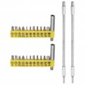 Uxcell Flexible Drill Bit Extension Kits 2 Set 26pcs Screwdriver With 300mm Shaft