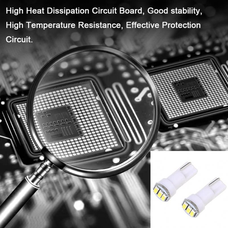 20x T5 17 74 73 3-3014smd Instrument Gauge Dash Indicator Led Light Bulbs White