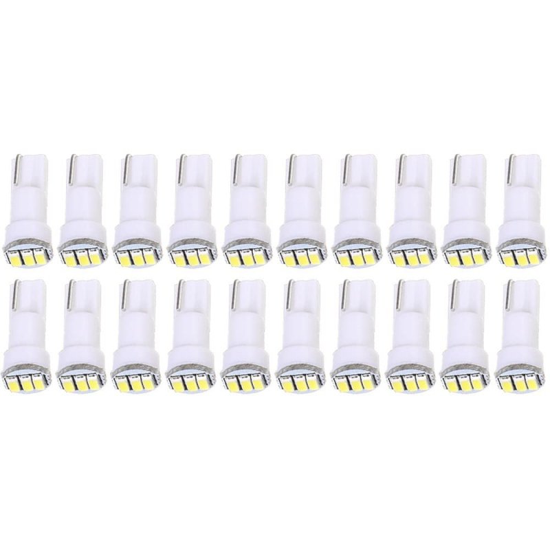 20x T5 17 74 73 3-3014smd Instrument Gauge Dash Indicator Led Light Bulbs White