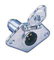 Hoppy Round Car End Connector 6 Pole 12 V 8 A 