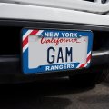 New York Rangers Jersey License Plate Tag Frame