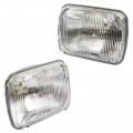 Headlight Assembly Set Of 2 Sealed Beam Mechanics Choice For 1979-1982 Plymouth Champ With Dual Headlights