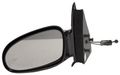 Driver Side Outside Rear View Mirror For Saturn S Series Black Gm1320184 Door Mount With Flat Glass 