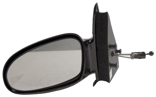 Driver Side Outside Rear View Mirror For Saturn S Series Black Gm1320184 Door Mount With Flat Glass
