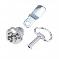 Uxcell Tubular Cam Lock 18mm Cylinder Length Bent Fits Up To 1 4-inch Thick Panel Slotted Key 4pcs