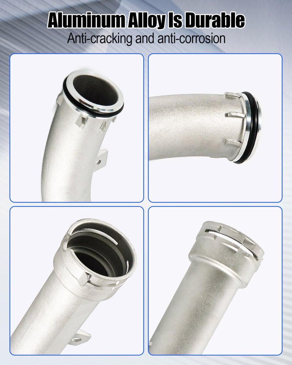 Aluminum Engine Coolant Pipe With O Ring For Mini Cooper R55 R56 R57 R58 R59 R60 R61 Replace 11537589713 11537541845