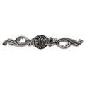 Vicenza Designs Kb1113 Liscio Backplate Knob Large Vintage Pewter 