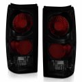 Amerilite Dark Euro Black Smoke Tail Lights For 1982-1993 Chevy S10 Blazer Gmc S15 Sonoma Passenger And Driver Side