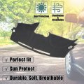 X Autohaux Car Dashboard Cover Gray Polyester Non-slip Mat Protector Carpet Sun Proof For Nissan Altima 2007 2008 2009 2010
