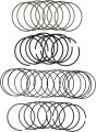 Hastings 2m4897 Piston Ring Set For Gm 5 7l Ls1 1997 2004 Standard 3 898 In Bore Plasma Moly Faced Steel Top 
