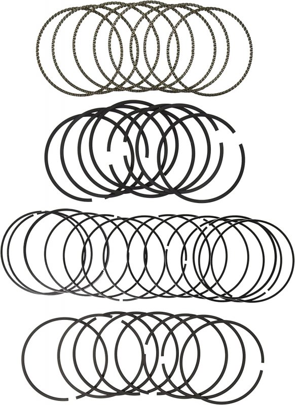 Hastings 2m4897 Piston Ring Set For Gm 5 7l Ls1 1997 2004 Standard 3 898 In Bore Plasma Moly Faced Steel Top