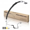 A-premium Power Steering Hose Pressure Line Assembly Compatible With Honda Accord 2008 L4 2 4l Manual Transmission Pump To Gear