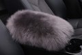 Forala Fluffy Car Armrest Seat Box Cover Protector Warm Furry Sheepskin Wool Auto Center Console Universal Fit For Suv Truck