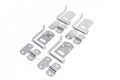Qty 4 Stake Body Rack Corner Mount Straight Bracket Gate Latch Set Security Trailer Wood Utility