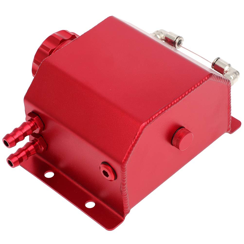 Universal 1l Coolant Reservoir Bottle Radiator Overflow Expansion Tank With Cap Red Fits Most Vehicles