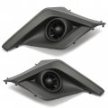Hecasa Fog Light Bezel Left Right Compatible With 2018-2020 Subaru Crosstrek W O Hole Replacement For 57731fl072 57731fl062