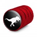 Dinosaur Tyrannosaurus Rex Black White Tire Rim Wheel Aluminum Valve Stem Caps