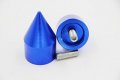 Httmt Spike Bar Ends Weights Sliders Blue Compatible With Kawasak Zx6r-636 Zx14 Zx900 Ninja 500r