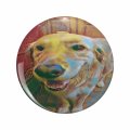 1080 Graphics Butter Dog Daeimpressionism2 Key Chain Double Sided Stainless Steel Keychain 